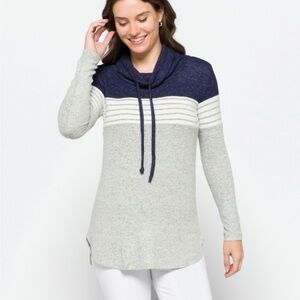 Market & Spruce Tarlio Brushed Cowl Neck Knit Top